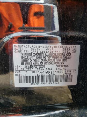 2016 NISSAN SENTRA S 3N1AB7AP0GY260548