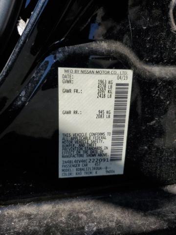 2019 NISSAN ALTIMA SL - 1N4BL4EV4KC222091