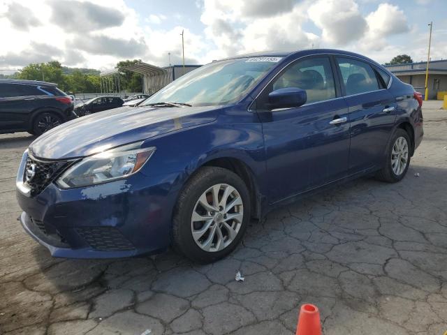 NISSAN SENTRA S 2019 blue  gas 3N1AB7AP7KY201926 photo #1