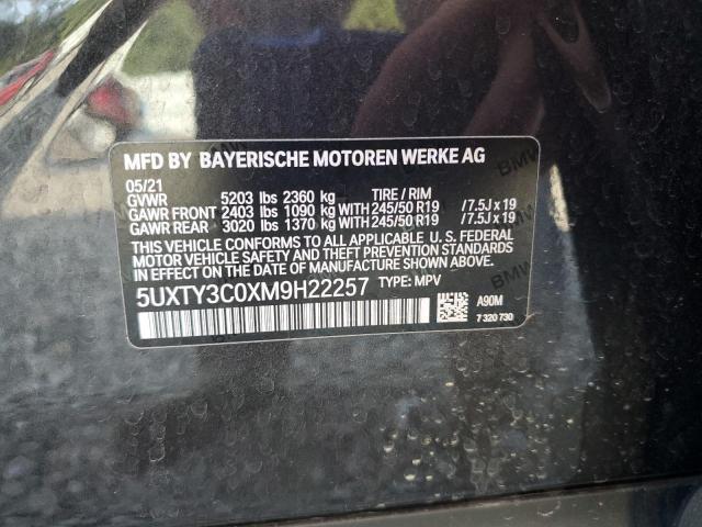 2021 BMW X3 SDRIVE3 5UXTY3C0XM9H22257
