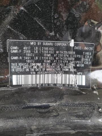2025 SUBARU CROSSTREK 4S4GUHF6XS3741122