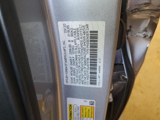 2020 HONDA ACCORD SPORT 1HGCV1F33LA079749