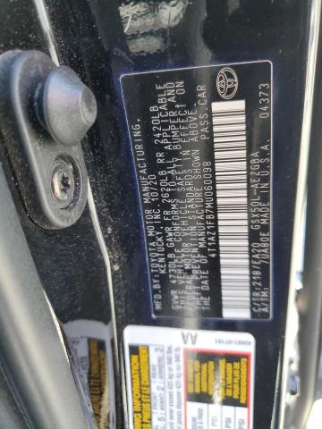 2021 TOYOTA AVALON XLE 4T1AZ1FB7MU060098