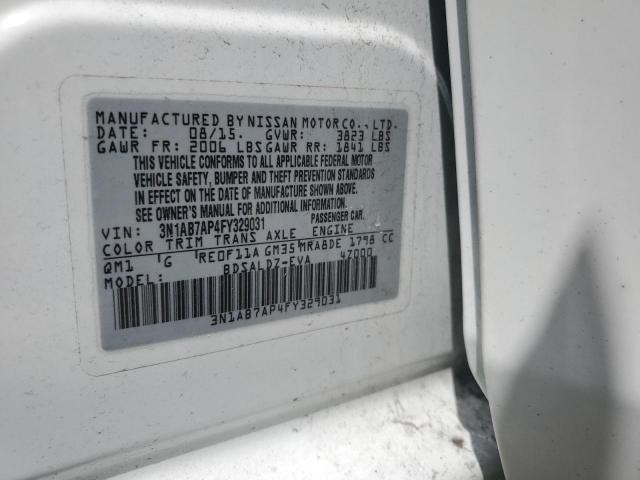 2015 NISSAN SENTRA SV 3N1AB7AP4FY329031