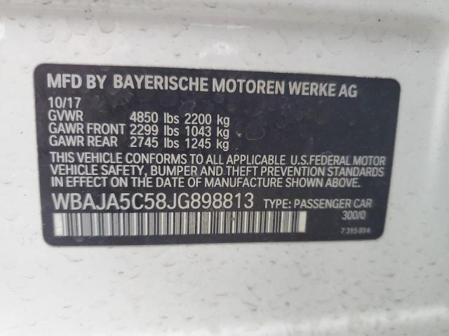 2018 BMW 530 I WBAJA5C58JG898813