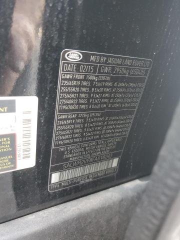 2015 LAND ROVER RANGE ROVE SALWR2VF8FA616243