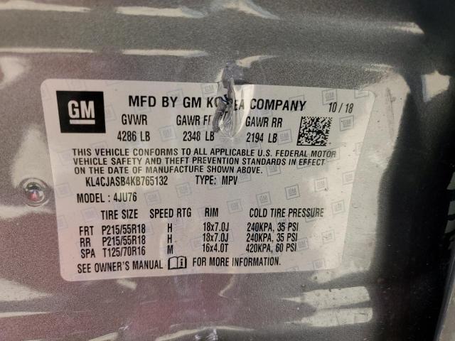 2019 BUICK ENCORE PRE KL4CJASB4KB765132