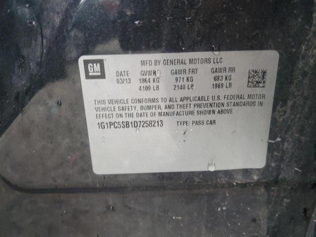2013 CHEVROLET CRUZE LT - 1G1PC5SB1D7258213