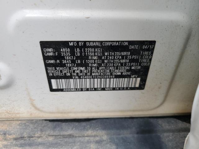 2017 SUBARU OUTBACK TO 4S4BSETC2H3386948
