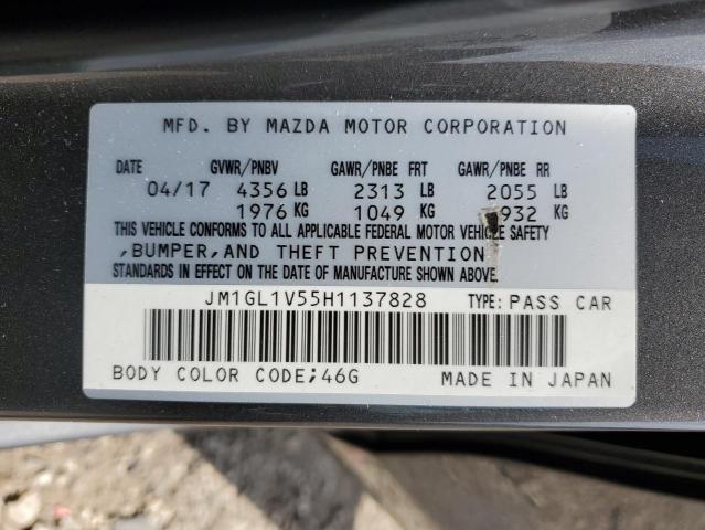 2017 MAZDA 6 TOURING - JM1GL1V55H1137828