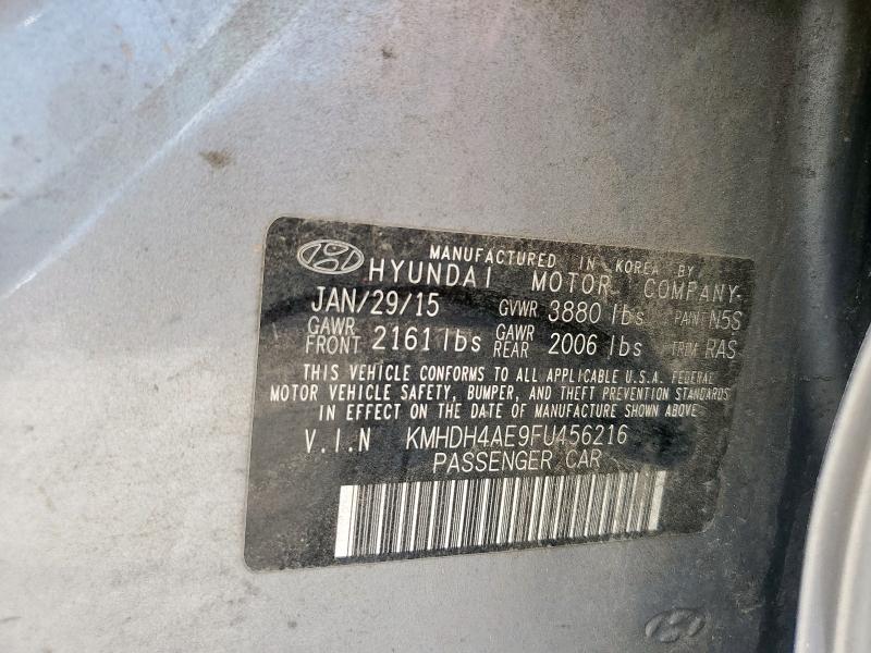 2015 HYUNDAI ELANTRA SE - KMHDH4AE9FU456216