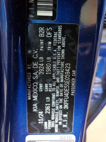 2025 KIA K4 EX 3KPFU4DE5SE059423