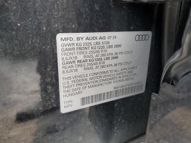 2024 AUDI Q3 PREMIUM - WA1DECF37R1192816