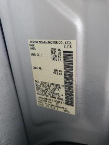 2017 NISSAN MAXIMA 3.5 1N4AA6AP4HC393825