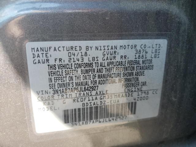 2018 NISSAN SENTRA 3N1AB7AP6JL642927