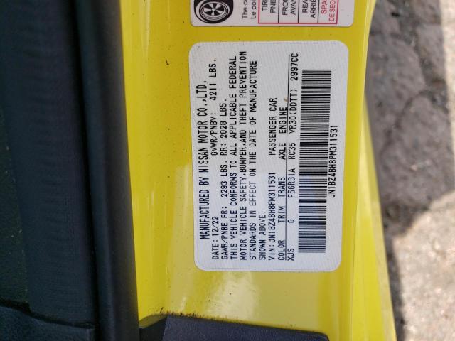 2023 NISSAN Z PERFORMA JN1BZ4BH8PM311531