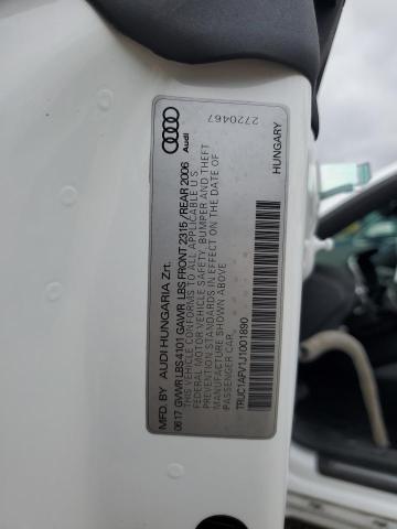2018 AUDI TTS - TRUC1AFV1J1001890