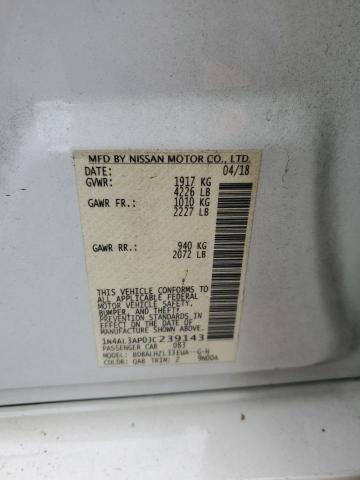2018 NISSAN ALTIMA 2.5 1N4AL3AP0JC239143
