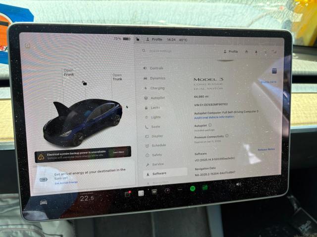 2021 TESLA MODEL 3 5YJ3E1EB3MF961102