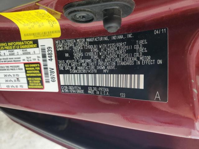 2011 TOYOTA SIENNA LE - 5TDKK3DC9BS145918