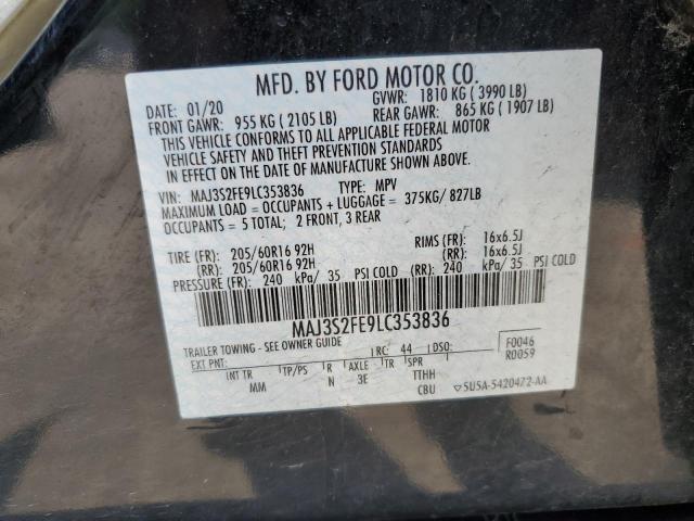 2020 FORD ECOSPORT S MAJ3S2FE9LC353836
