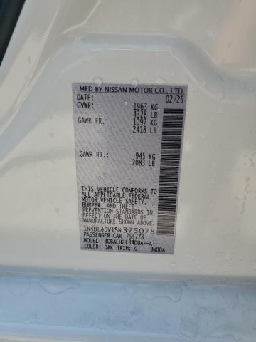 2025 NISSAN ALTIMA SV - 1N4BL4DV1SN375078