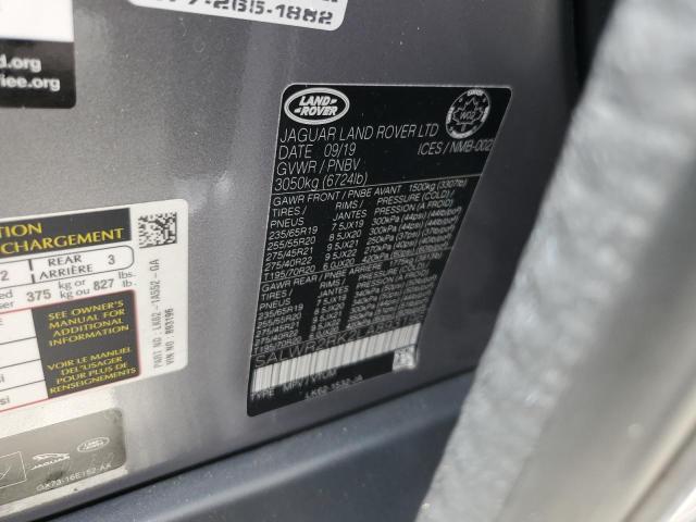 2020 LAND ROVER RANGE ROVE SALWR2RK2LA893196