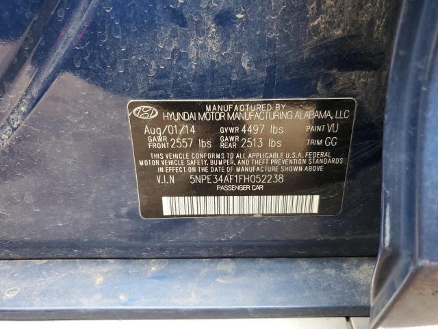 2015 HYUNDAI SONATA SPO 5NPE34AF1FH052238