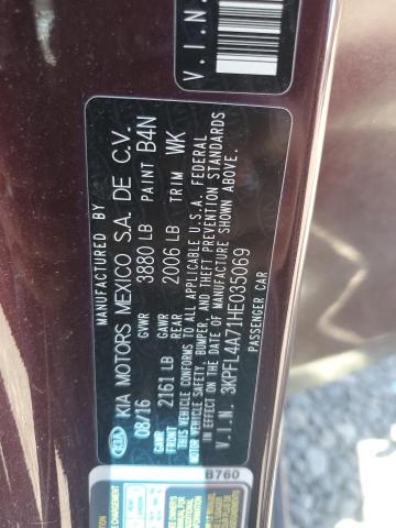 2017 KIA FORTE LX 3KPFL4A71HE035069