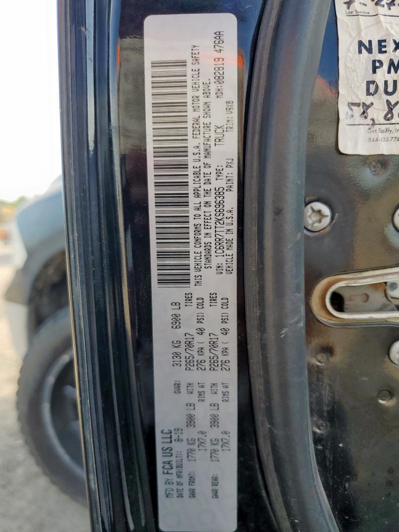 2019 RAM 1500 CLASS 1C6RR7TT2KS696385