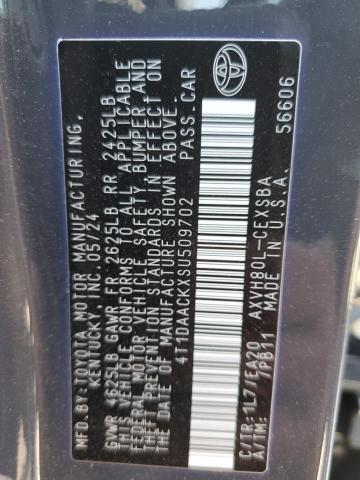 2025 TOYOTA CAMRY XSE 4T1DAACKXSU509702