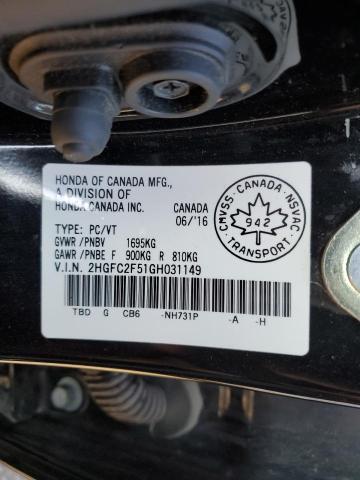 2016 HONDA CIVIC LX - 2HGFC2F51GH031149