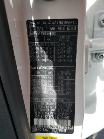 2018 LAND ROVER DISCOVERY SALCR2RX5JH768258