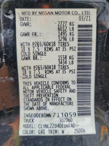 2021 NISSAN FRONTIER S 1N6ED0EB0MN711059