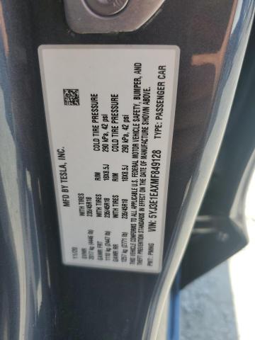 2021 TESLA MODEL 3 5YJ3E1EAXMF849128