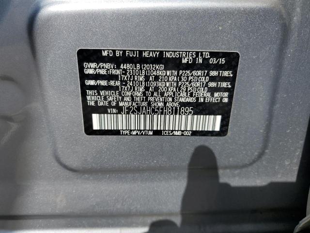 2015 SUBARU FORESTER 2 - JF2SJAHC5FH811895