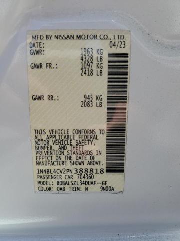 2023 NISSAN ALTIMA SR 1N4BL4CV2PN388818