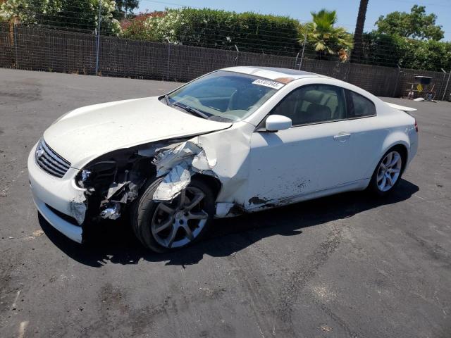 INFINITI G35 2004 white  gas JNKCV54E94M828465 photo #1