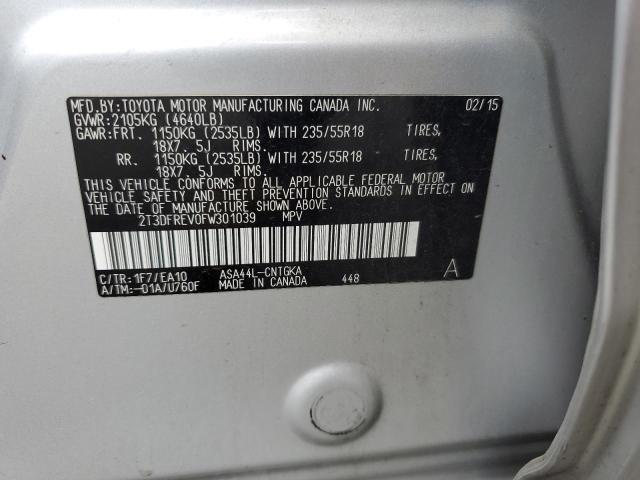 2015 TOYOTA RAV4 LIMIT 2T3DFREV0FW301039