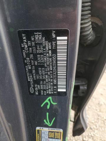 2017 HYUNDAI TUCSON LIM KM8J3CA20HU394953