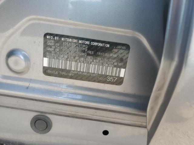 2021 MITSUBISHI OUTLANDER SPORT SE JA4APVAUXMU019307