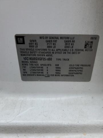 2016 CHEVROLET SILVERADO 1GC1KUEGXGF291660