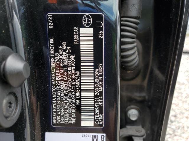 2021 TOYOTA C-HR XLE NMTKHMBX6MR123340