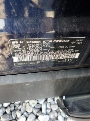 2022 MITSUBISHI OUTLANDER JA4J4UA85NZ039491