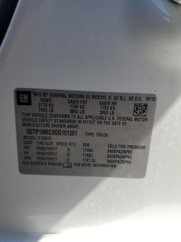 2016 GMC SIERRA C1500 SLE 3GTP1MEC0GG101261