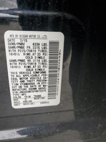 2015 NISSAN ROGUE SELE - JN8AS5MTXFW672075