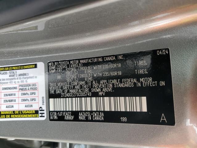 2025 LEXUS NX 250 BASE 2T2ADCEZ7SC005749