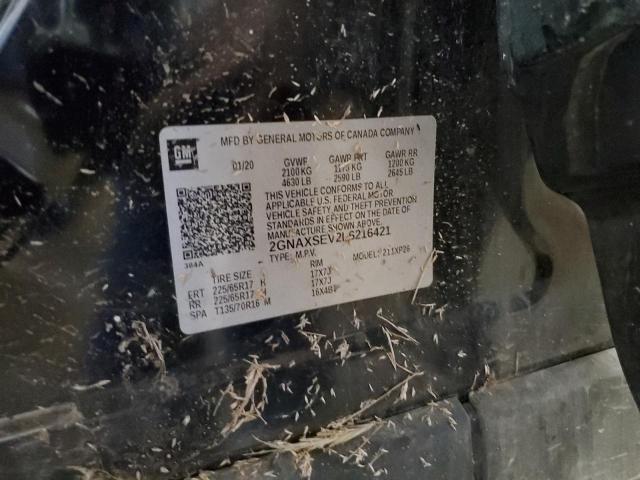 2020 CHEVROLET EQUINOX LS 2GNAXSEV2L6216421