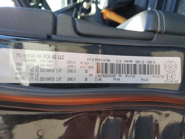 2016 JEEP GRAND CHER 1C4RJFBG2GC443387