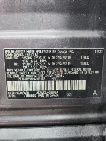2021 TOYOTA RAV4 XLE P 2T3C1RFV6MC169458